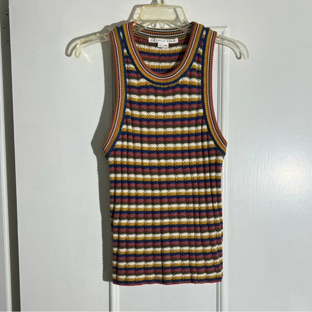 Veronica Beard Crocheted Sweater Sleeveless Top - Picture 5 of 12